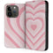 Pink Heart Pattern iPhone 15 Pro Folio Case